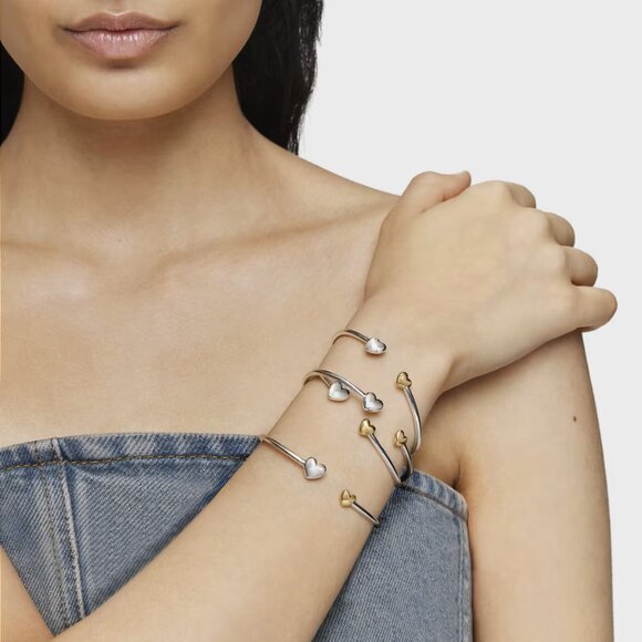 Tous Two-tone heart Bangle My Other Half - Picture 5 of 6